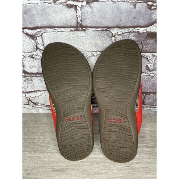 Vionic Bella 2 Red Synthetic Bow Casual Thong Sandals Women’s Sz 8.5M US/40EU - Picture 9 of 16